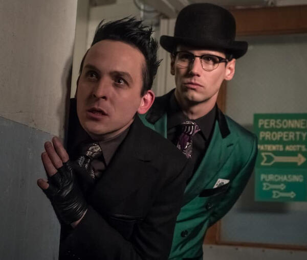 Oswald Cobblepot (Gotham) and Edward Nygma (all depictions)